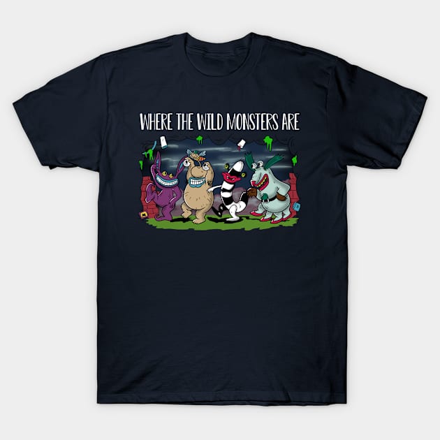 Wild Monsters T-Shirt by absolemstudio